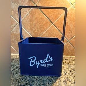 Byrd’s Famous Cookies Small Blue Tin - Collectible!